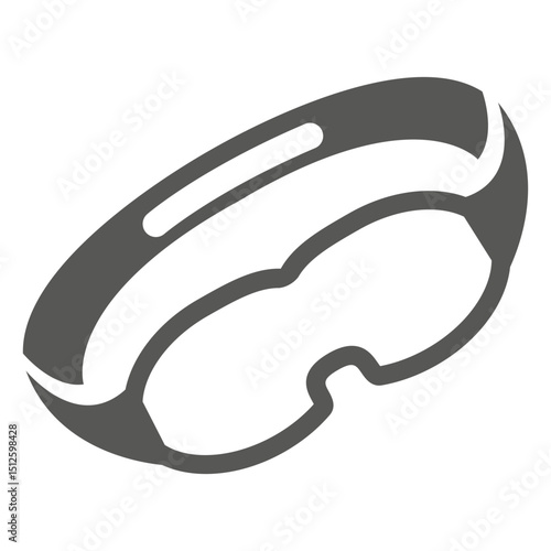 Swimming goggle flat icon
