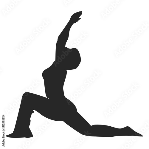 Female doing yoga