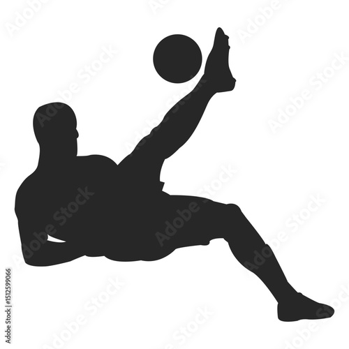 Soccer player hitting ball 2