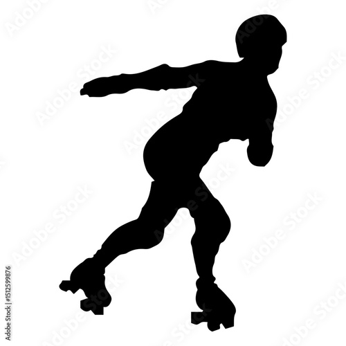 Roller skater silhouette