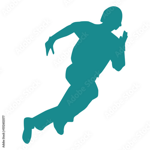 Player baseball player ballplayer running silhouette