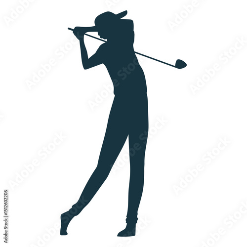 Player club cap t shirt trousers silhouette