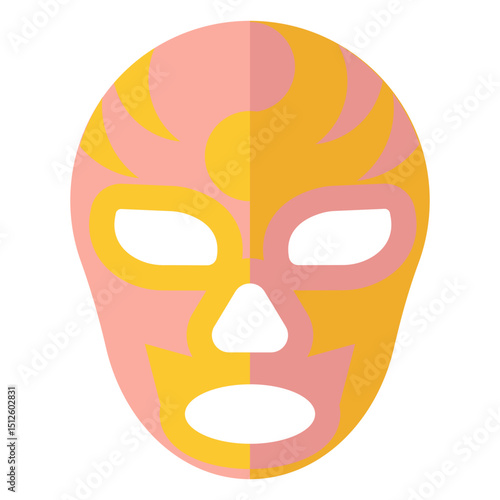 Mask luchador flat