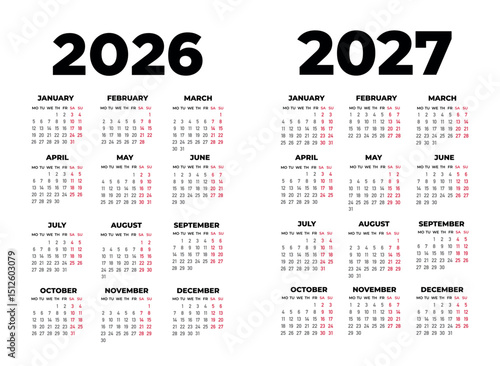 calendar 2026 2027	