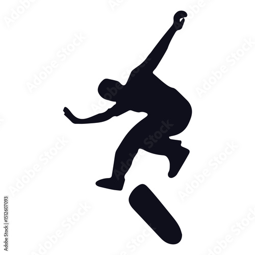Man skater silhouette