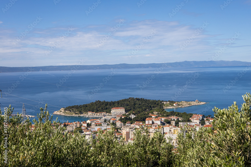 Obraz premium Biokovo national park mountains. Beautiful landscape photography from Makarska, Croatia