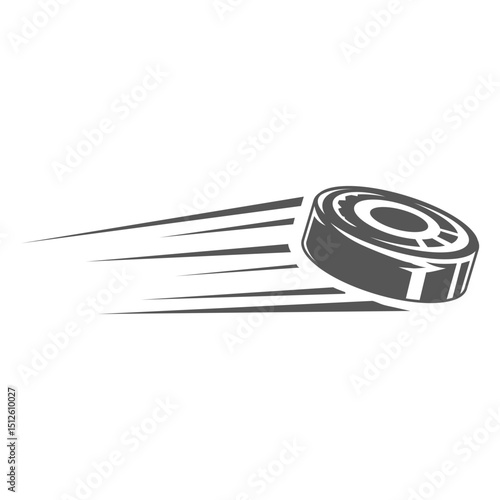 Fast ice hockey puck