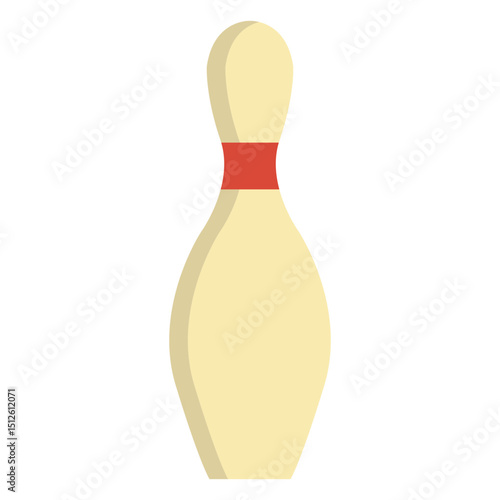 Single pin flat bowling
