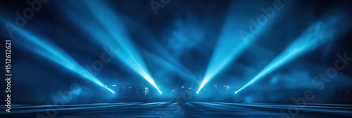 Radiant Nightbeams: Illuminating the Vibrant Skyline of Downtown Los Angeles