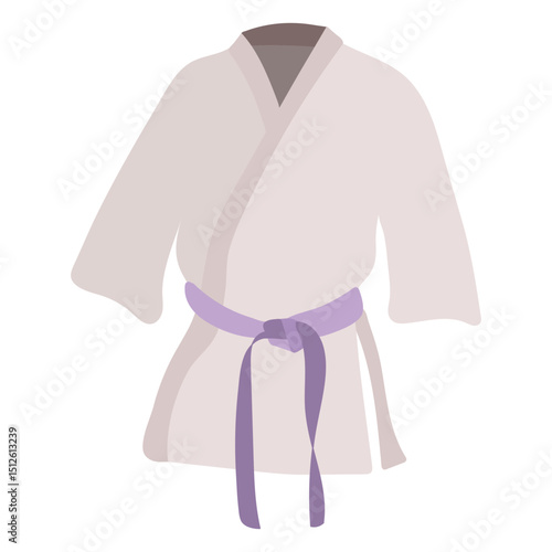 Karate flat violet belt