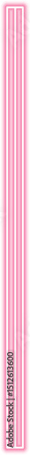 Thin bar in a straight orientation is outlined in neon and designed with spatial dimension and graphic form.