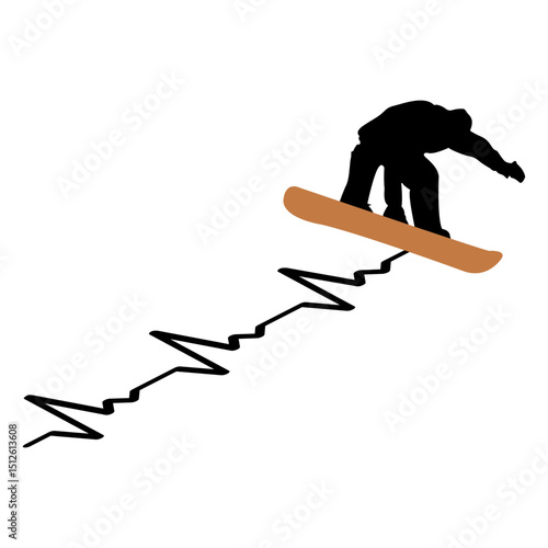 Skateboard sport heartbeat silhouette