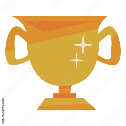 Shiny champion's flat cup