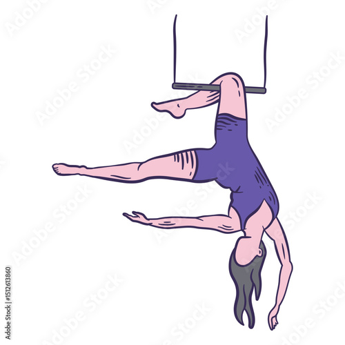 Photos Female trapeze artist