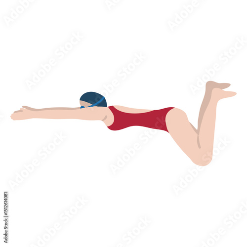 Breaststroke style