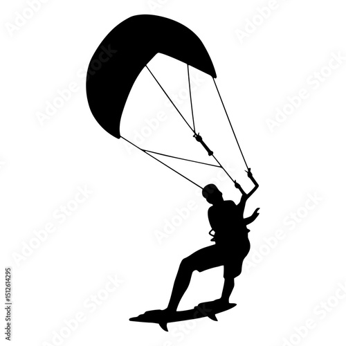 Kitesurf silhouette