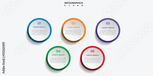 5 Steps Business Infographic Design