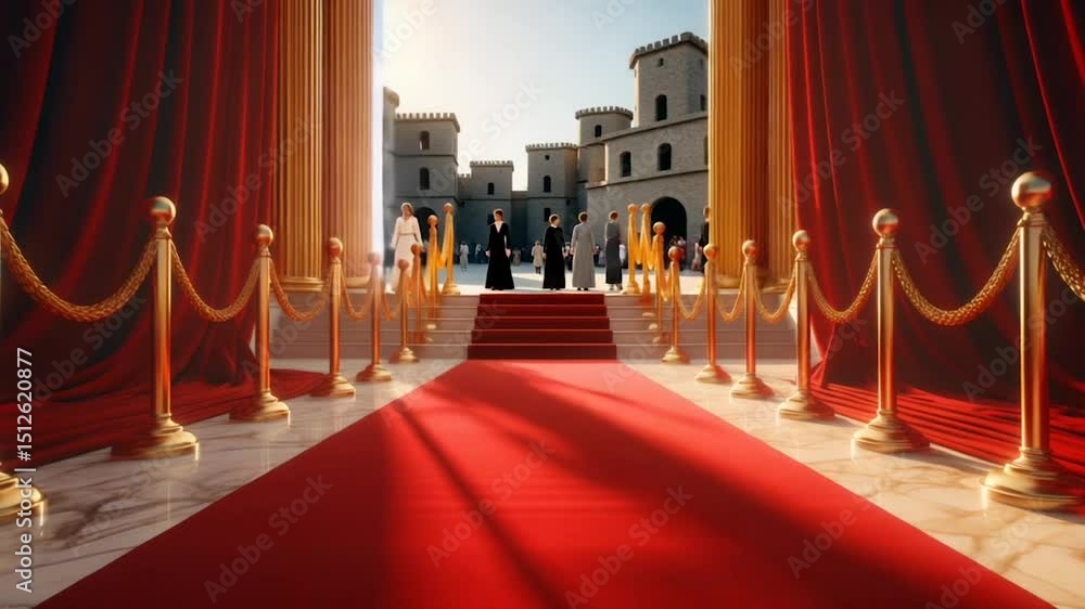 red carpet entrance going outside the ancient city red carpet entrance going outside the ancient city