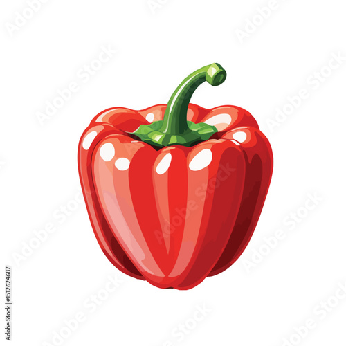 Red Capsicum Vector