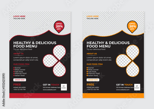Restaurant food flyer design
