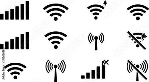Wi Fi icon vector set. wireless illustration sign collection. signal symbol.

