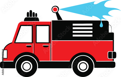fire truck vector illustration