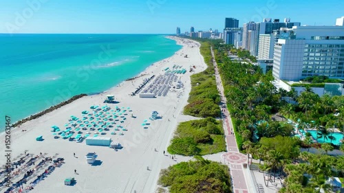 4K Timelapse aerial video of Miami Beach, Florida