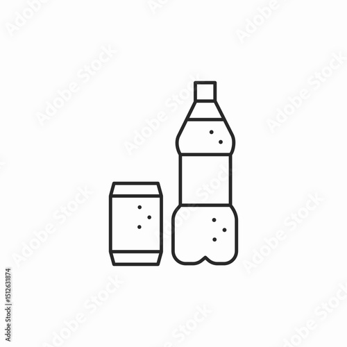 carbonated drink icon sign vector