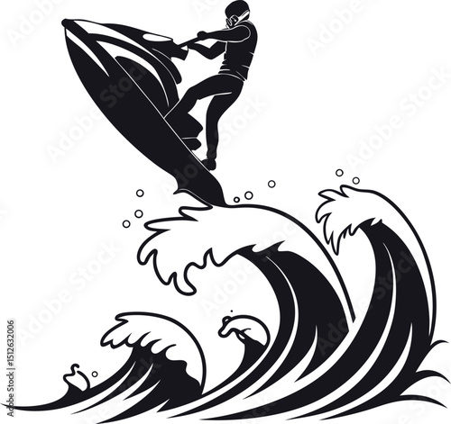 surfer and surfboard