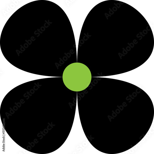 Flowers Trendy abstract minimalist figures, stars, flowers, circles.