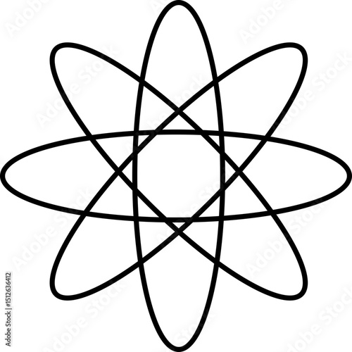 Atom, Vector, figure, abstract geometric shapes and grids.