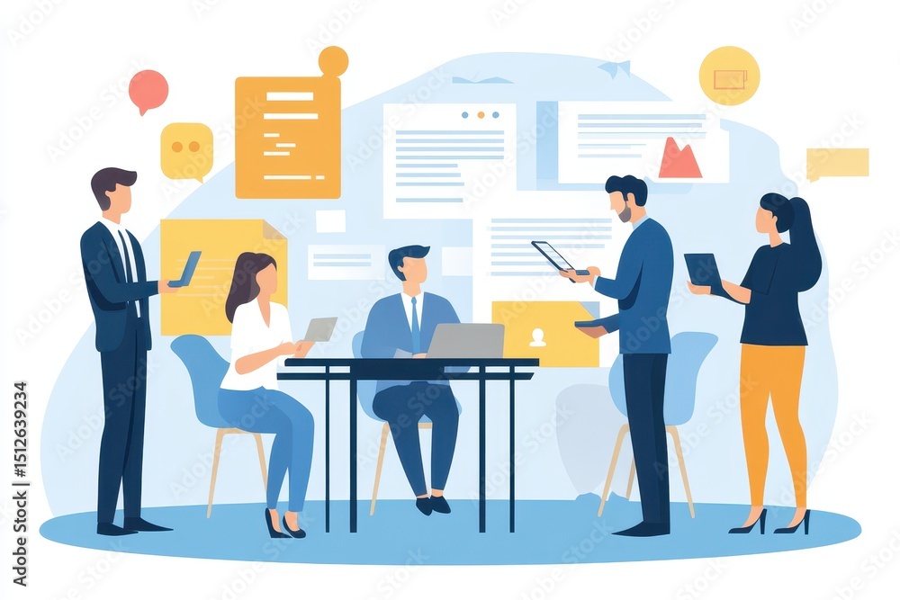 Engaging stakeholders in a collaborative communication meeting at a modern office space with diverse professionals sharing insights and ideas Engaging stakeholders in a collaborative communication meeting at a modern office space with diverse professionals sharing insights and ideas