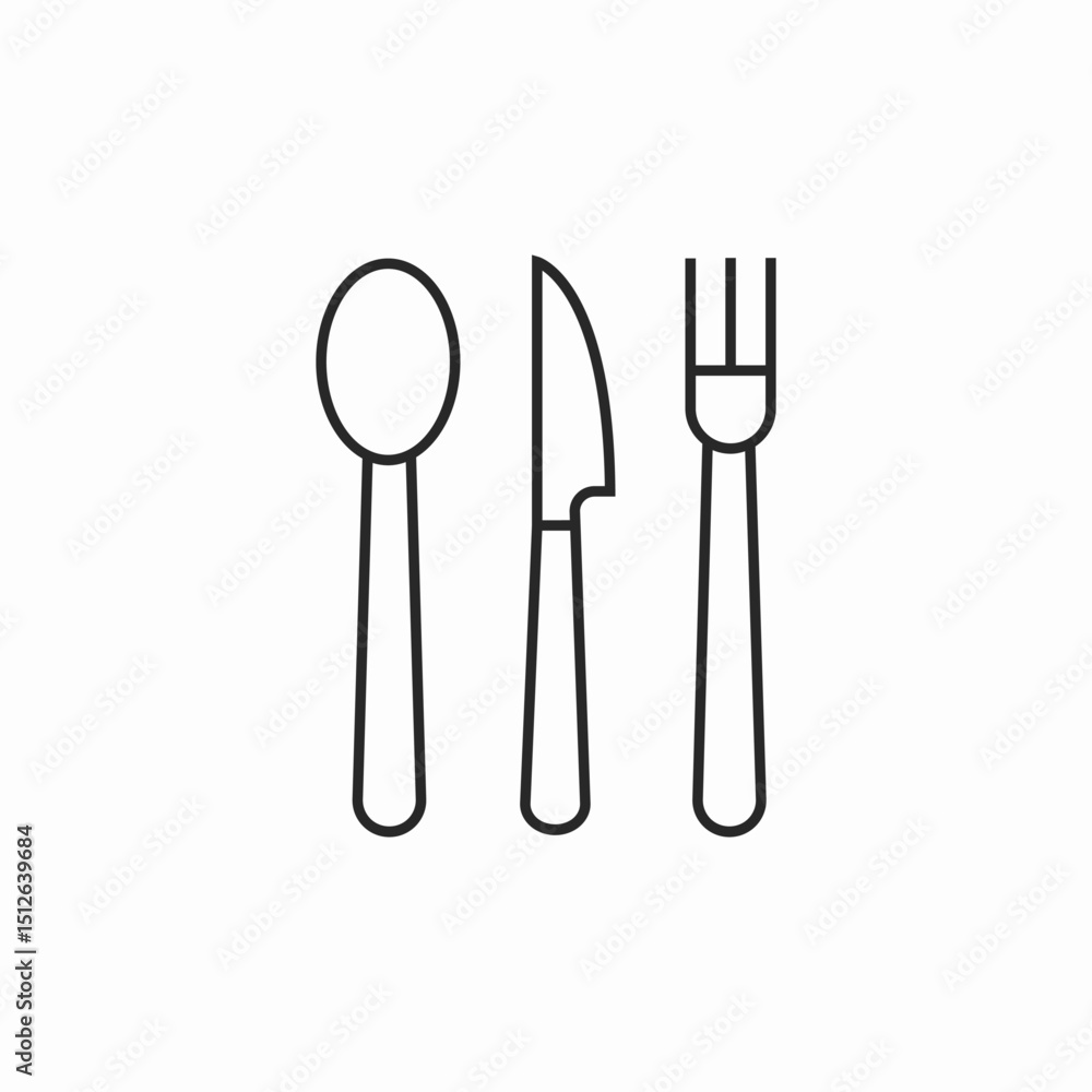 utensils dining icon sign vector utensils dining icon sign vector