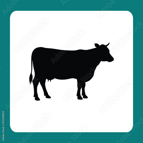 cow icon vector illustration