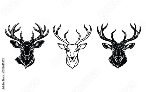 Elegant Deer Logo Template – Vector Format.