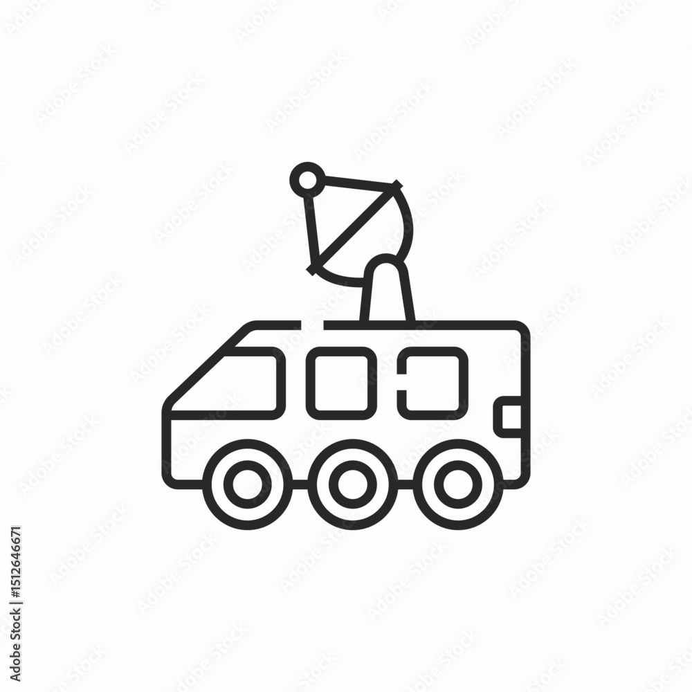 Obraz premium mobile broadcasting icon sign vector