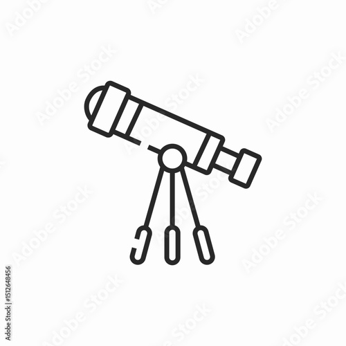 space telescope icon sign vector