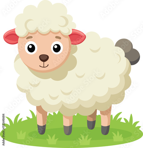 vector illustration of a sheep