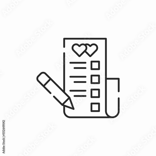 wish list icon sign vector