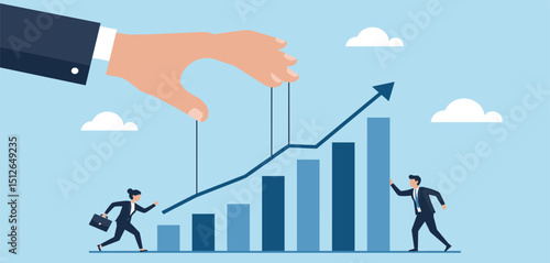 Leap forward, business change or transform to success winning, jump high challenge or progress to achievement, courage to move forward concept, businessman leap forward jump over growth rising 