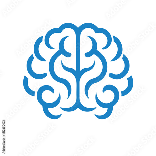 Brain icon, Brain Logo vector illustration. Brain icon, Brain Logo silhouette set . Human brain in three planes.