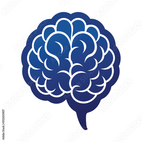 Brain icon, Brain Logo vector illustration. Brain icon, Brain Logo silhouette set . Human brain in three planes.