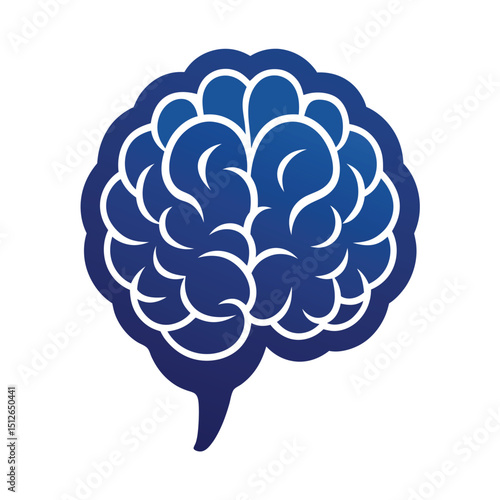 Brain icon, Brain Logo vector illustration. Brain icon, Brain Logo silhouette set . Human brain in three planes.