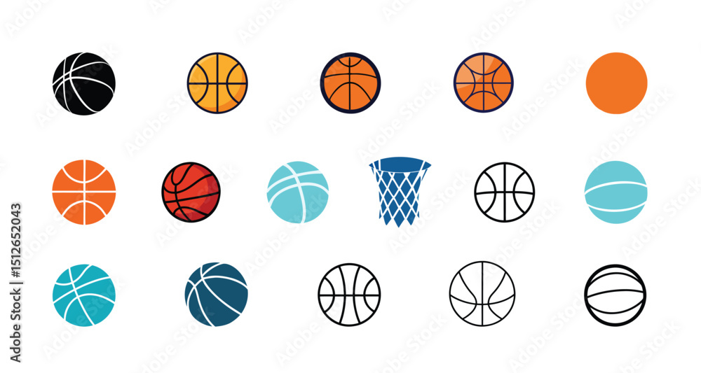 Fototapeta premium Basketball vector illustration.
