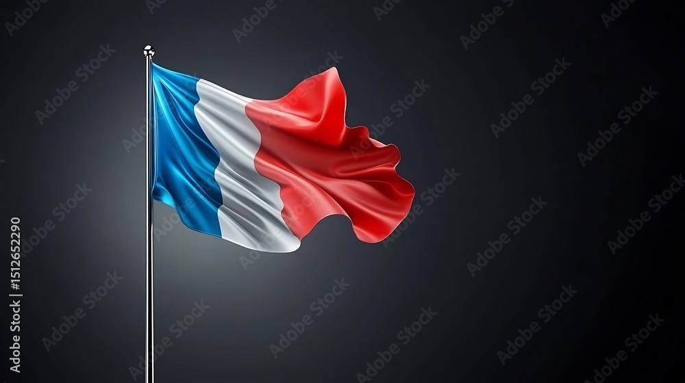 Fototapeta premium a flag with dark background