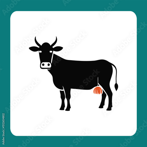 cow icon vector illustration