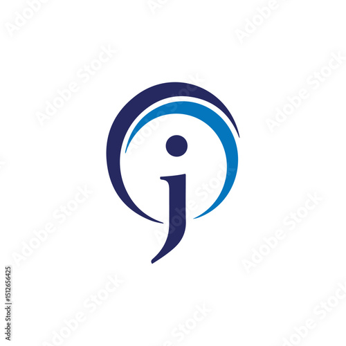 letters j and jb text logo design vector