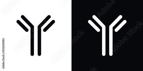 Antibody icon illustration. icon templates pack.