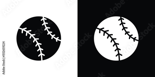 Baseball icon illustration. icon templates pack.