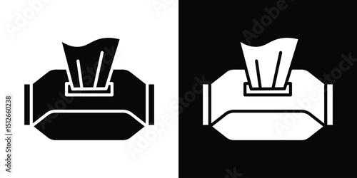 Box tissue icon illustration. icon templates pack.